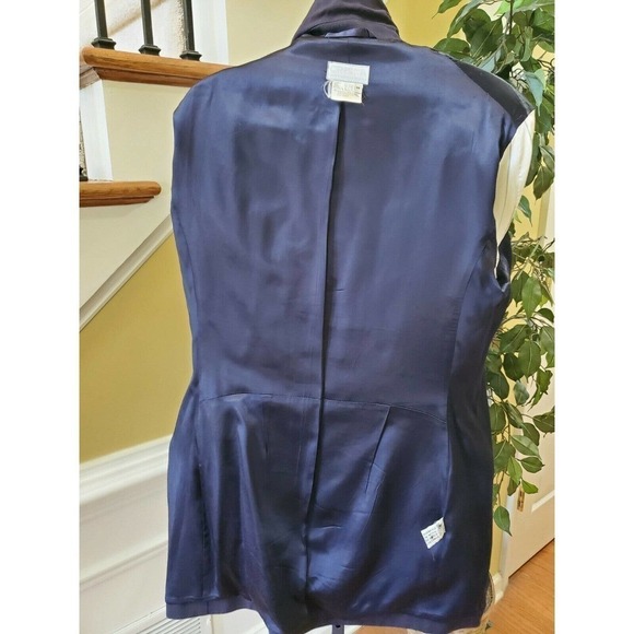 Vintage CRISCA Navy Blue Wool Size 38  (medium) - Picture 7 of 11